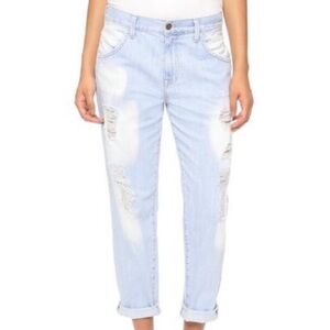 Wildfox “The Marissa” Slouchy Skinny Crop Jeans Distressed Boyfriend Size 29 NWT